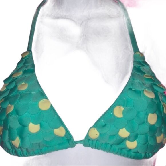 Lolli Swimwear Dots Triangle Bikini‎ Top nwt - Picture 1 of 8